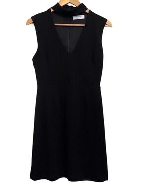 BAILEY 44 black dress cut out open neck sexy contemporary classic quality stretc